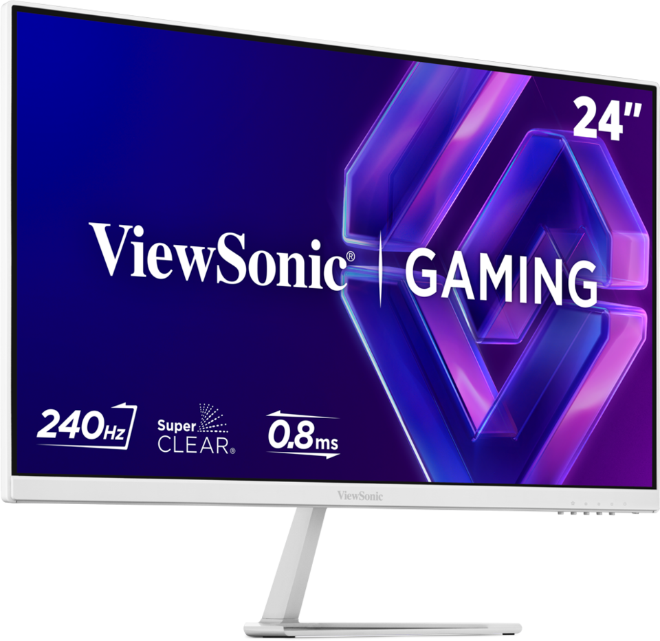 【ほぼ未使用】ViewSonic 23.8型240Hz IPSモニター ホワイト VX24G30-W 24